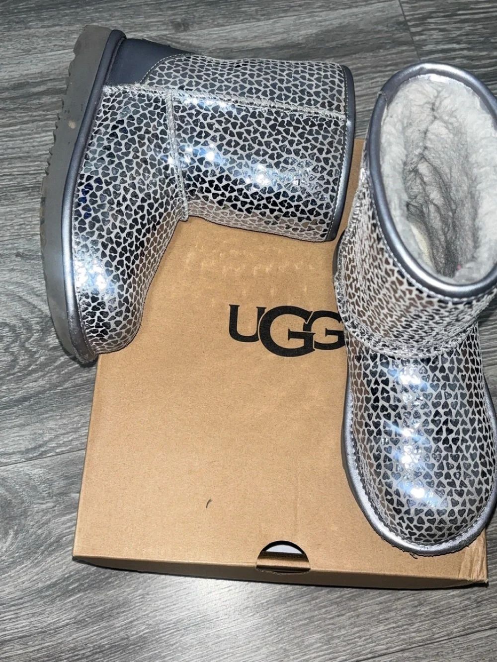UGG shiny metallic